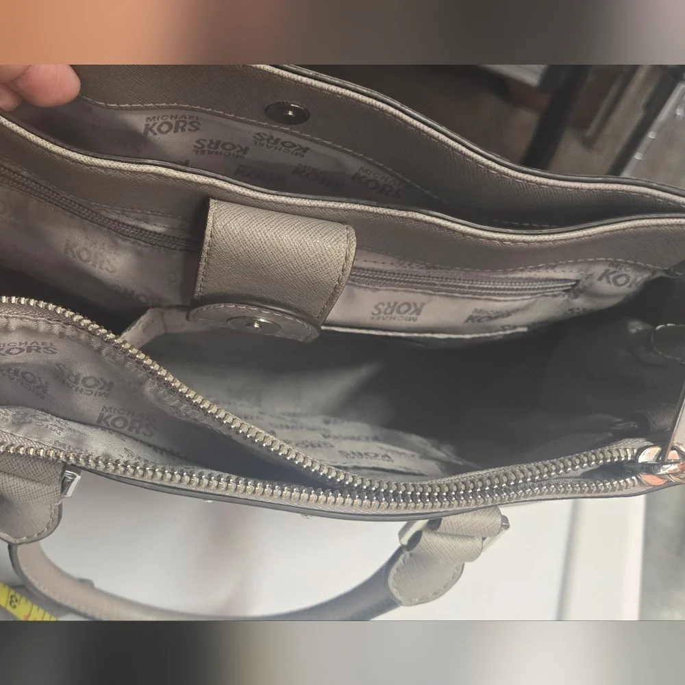 Michael Kors Gray Satchel Bag